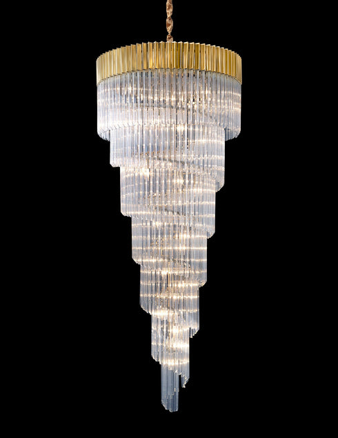 Kuna Pendant Round 7 Layer Spiral 31 Light