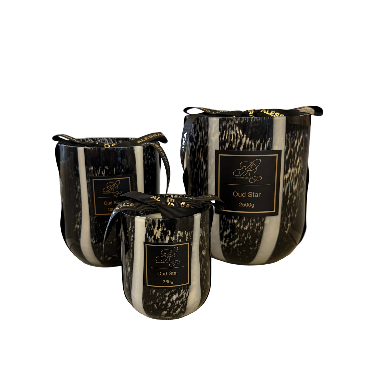 Oud Star Black Marble Candle 2500g – My Home Rocks