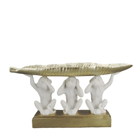 White Monkey Sculpture