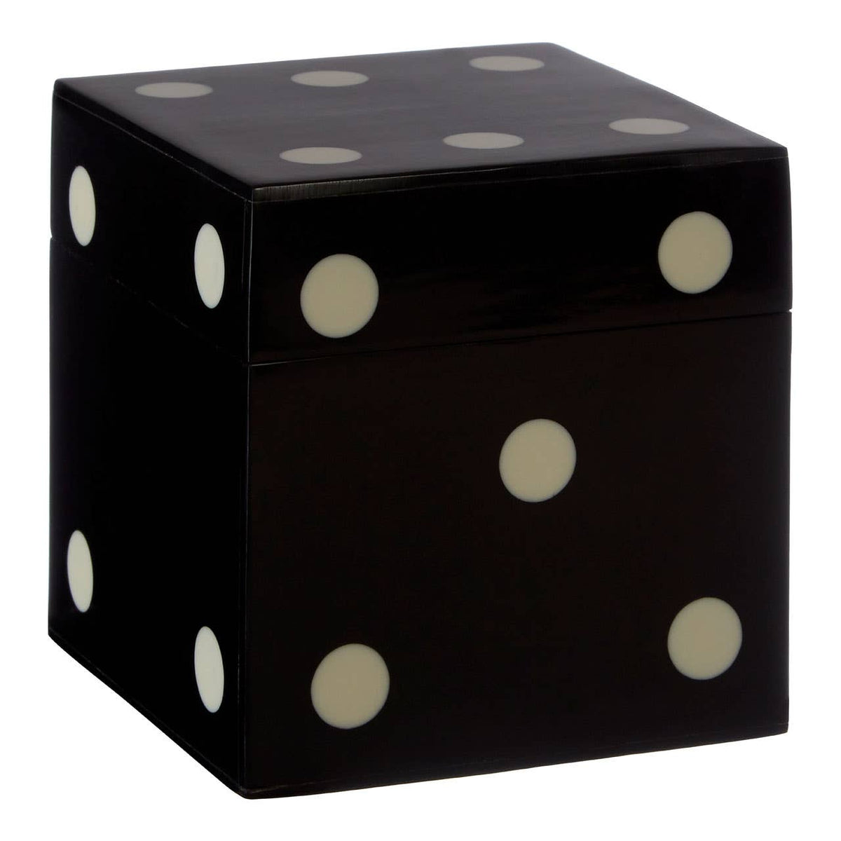 Clarissa Black & Gold 5 Dice Box – My Home Rocks