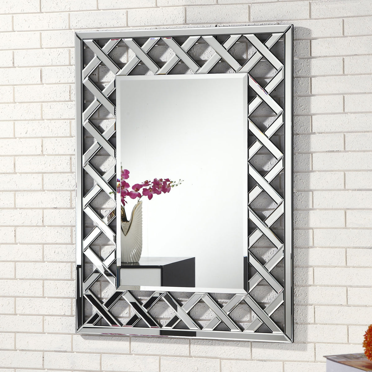 Criss Cross Rectangle Wall Mirror – My Home Rocks