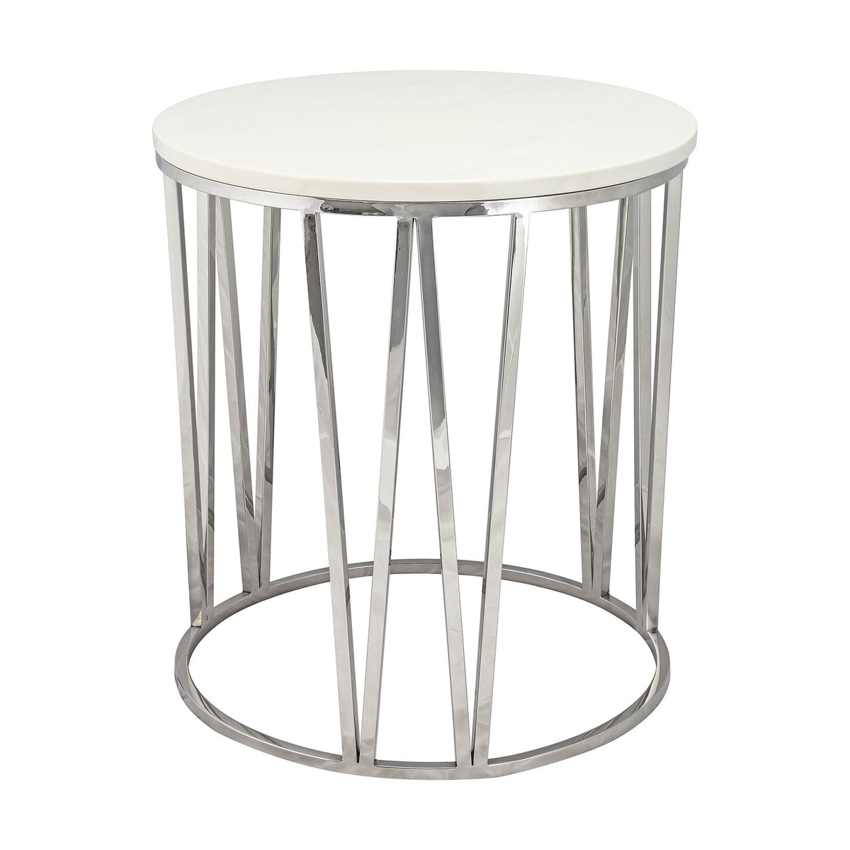 Mila Side Table White Marble My Home Rocks