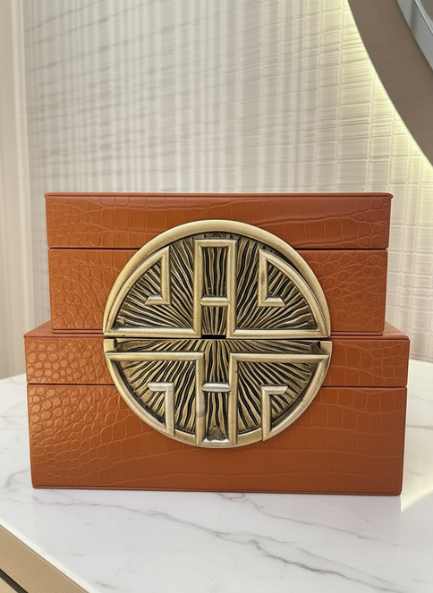Antique Dimple Box Set - Orange