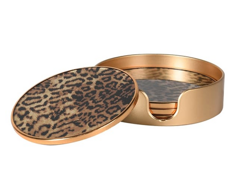 Leopard Coasters Set of 4