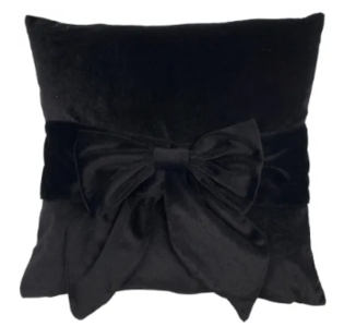 Black Bow Cushion